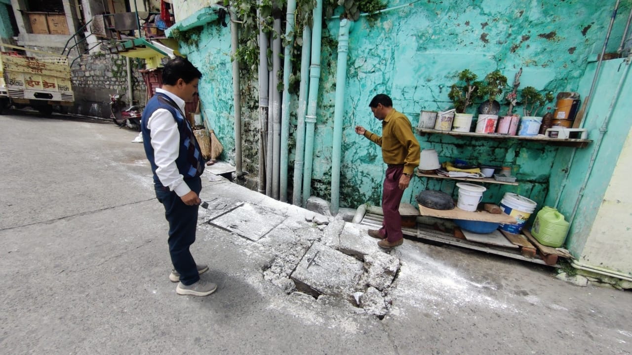 Sewerage problem in Landour Market Mussoorie