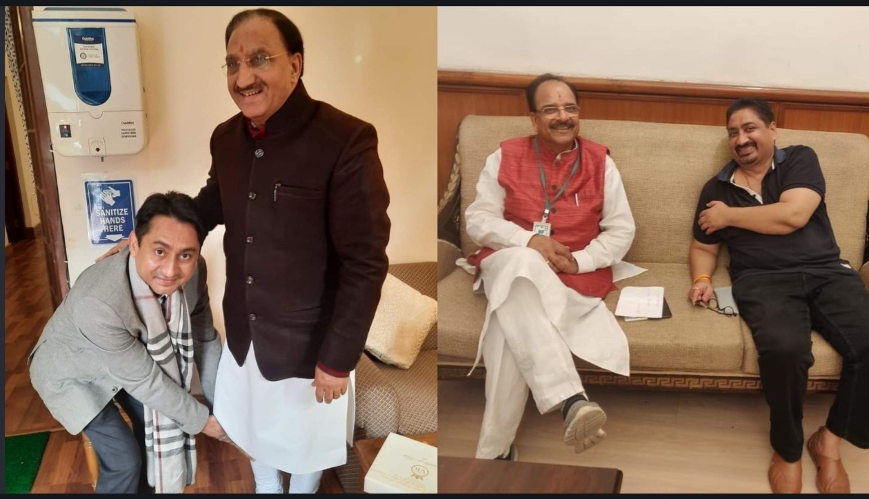 Sharad Pants Photos viral with BJP leaders