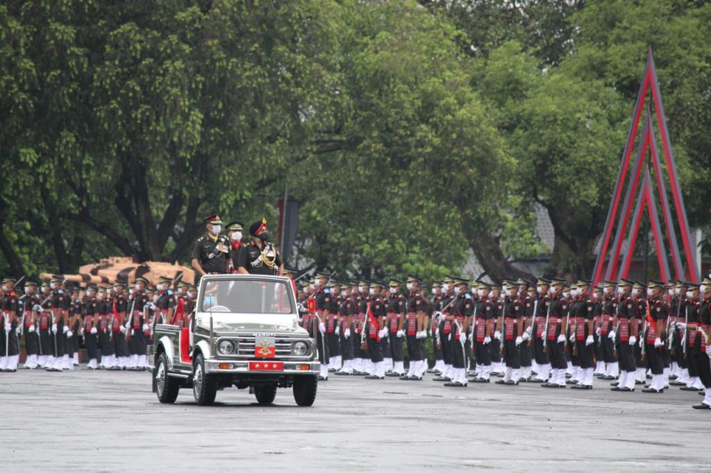 Commandants parade before passing out parade at IMA