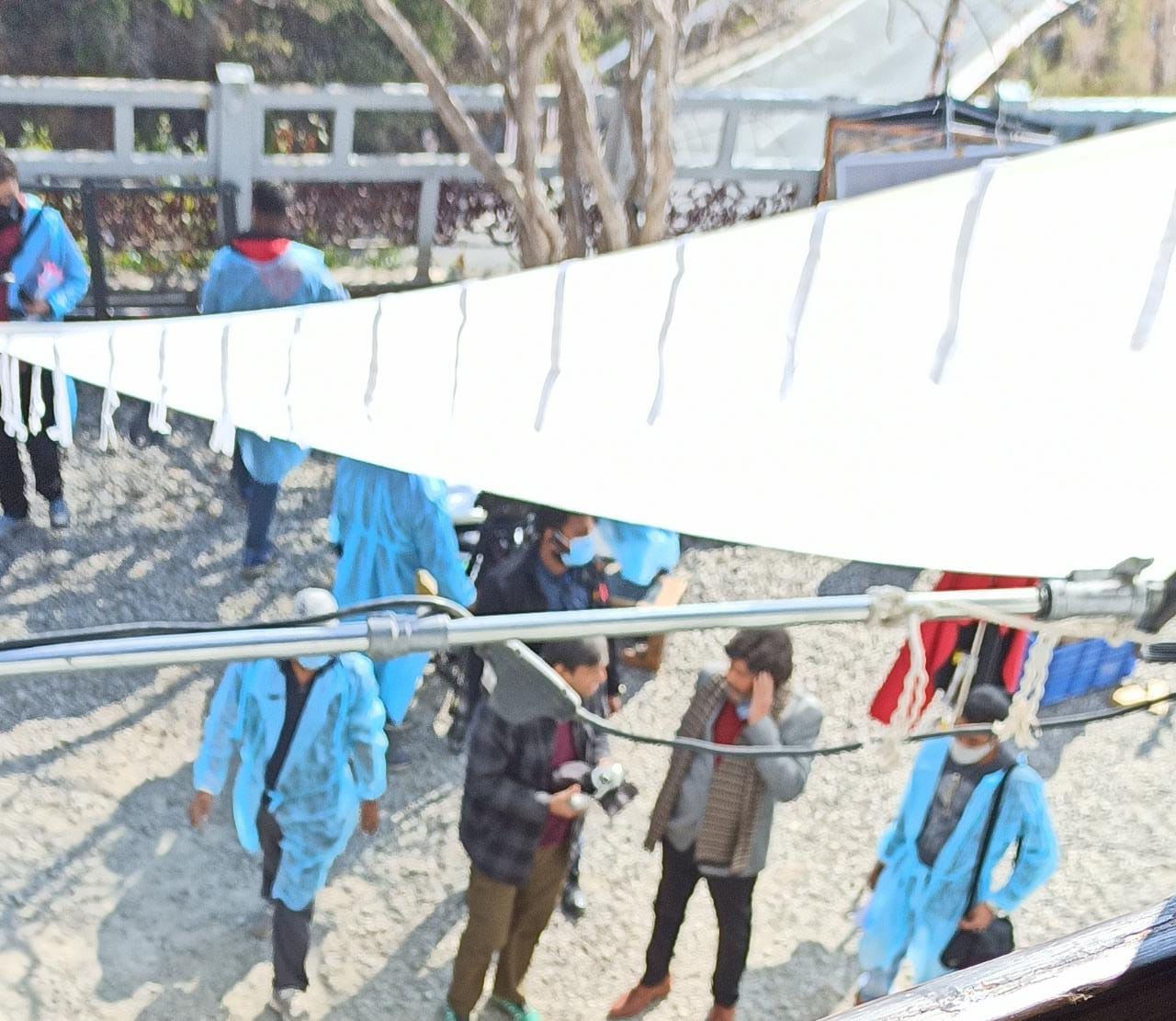 Mithun Chakraborty seen as a police officer on the second day of shooting in Mussoorie