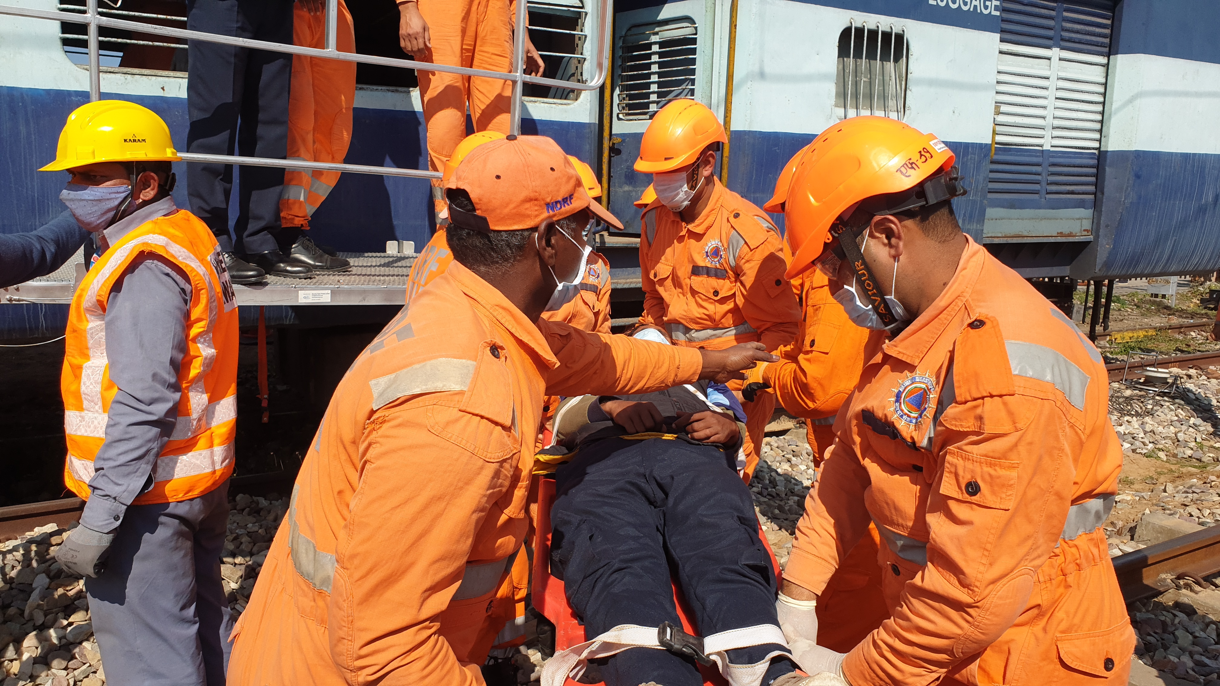 Mock drill at Haridwar railway station regarding Kumbh Mela