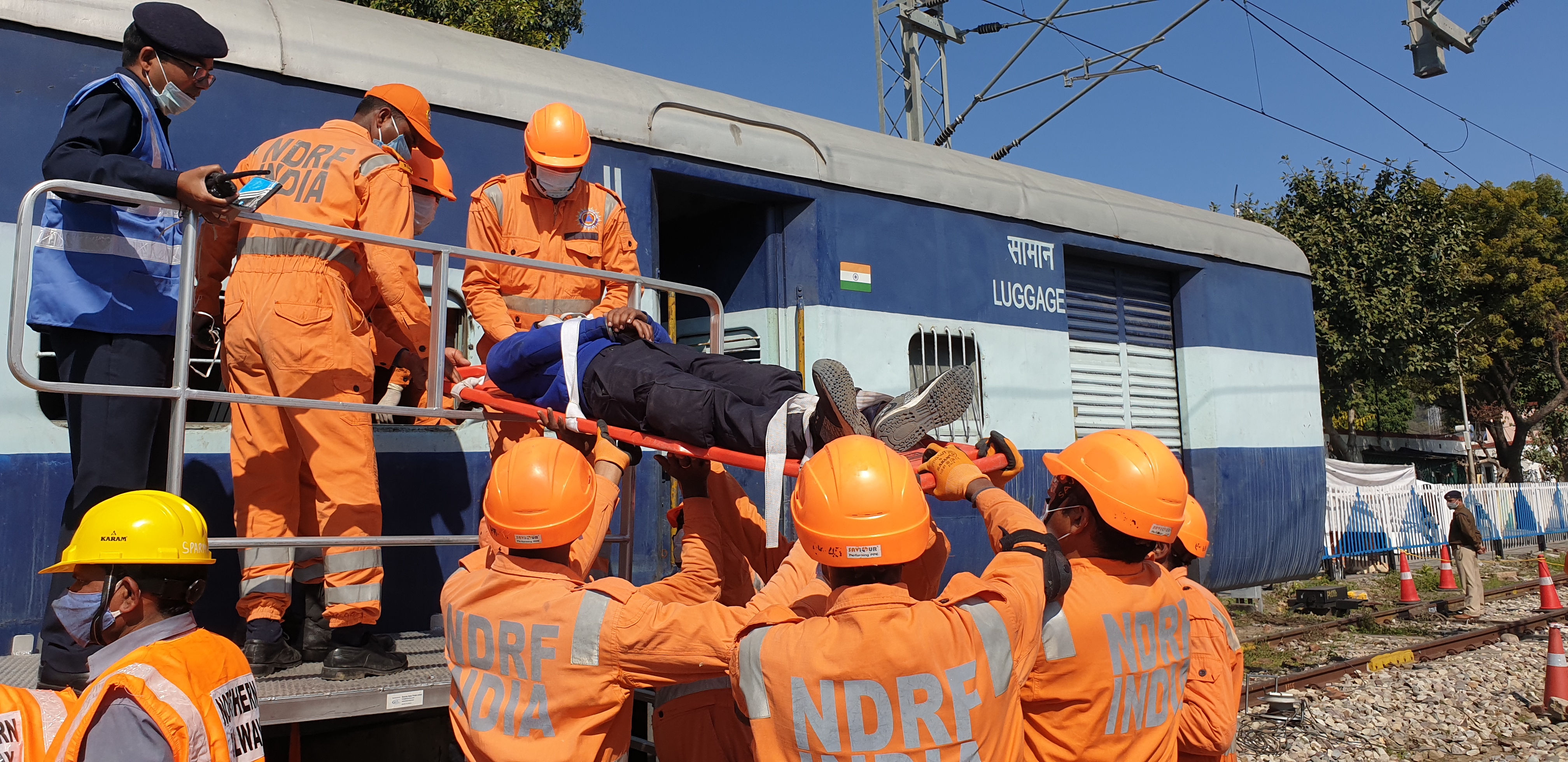 Mock drill at Haridwar railway station regarding Kumbh Mela