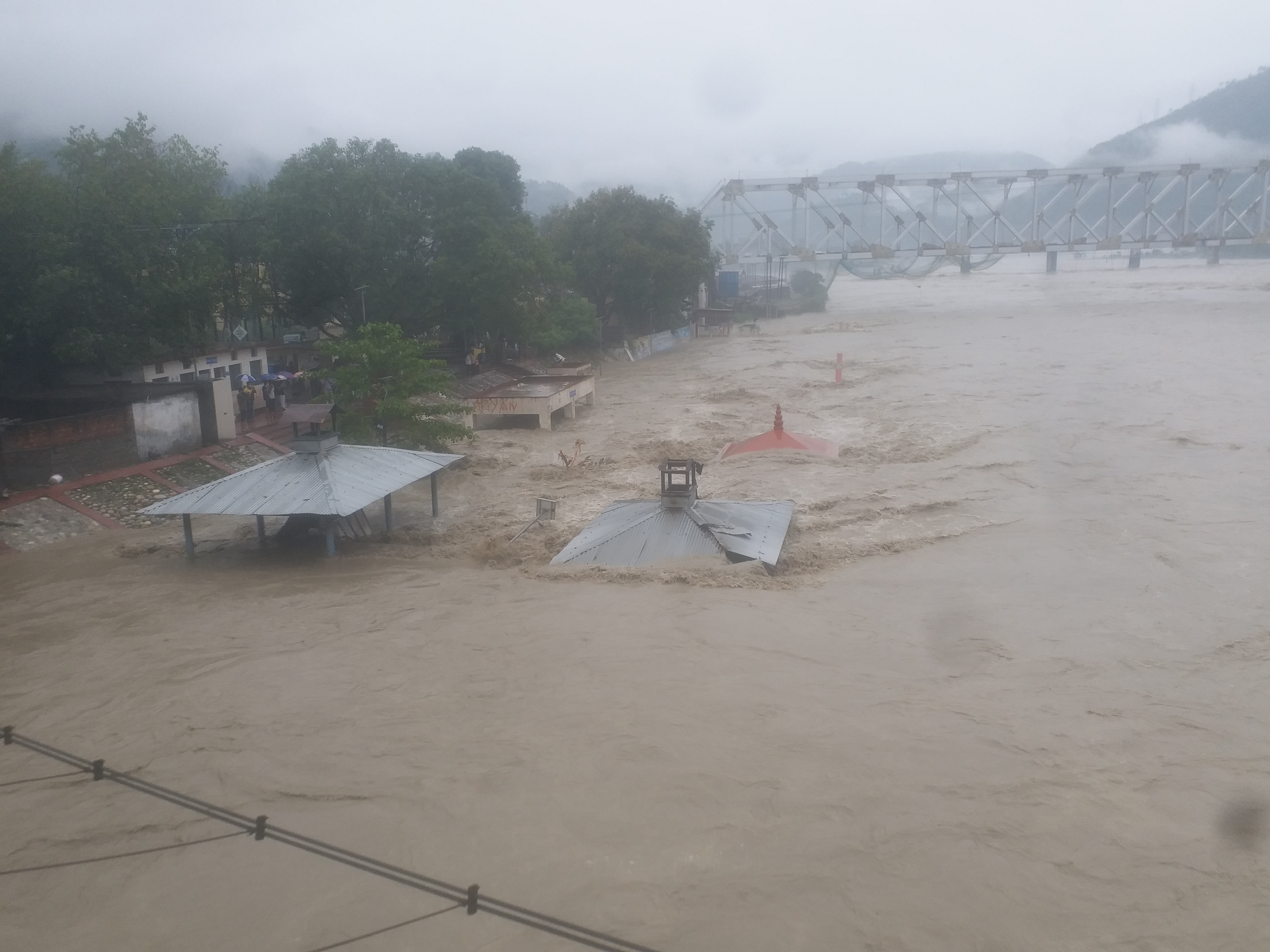 Alaknanda river increased