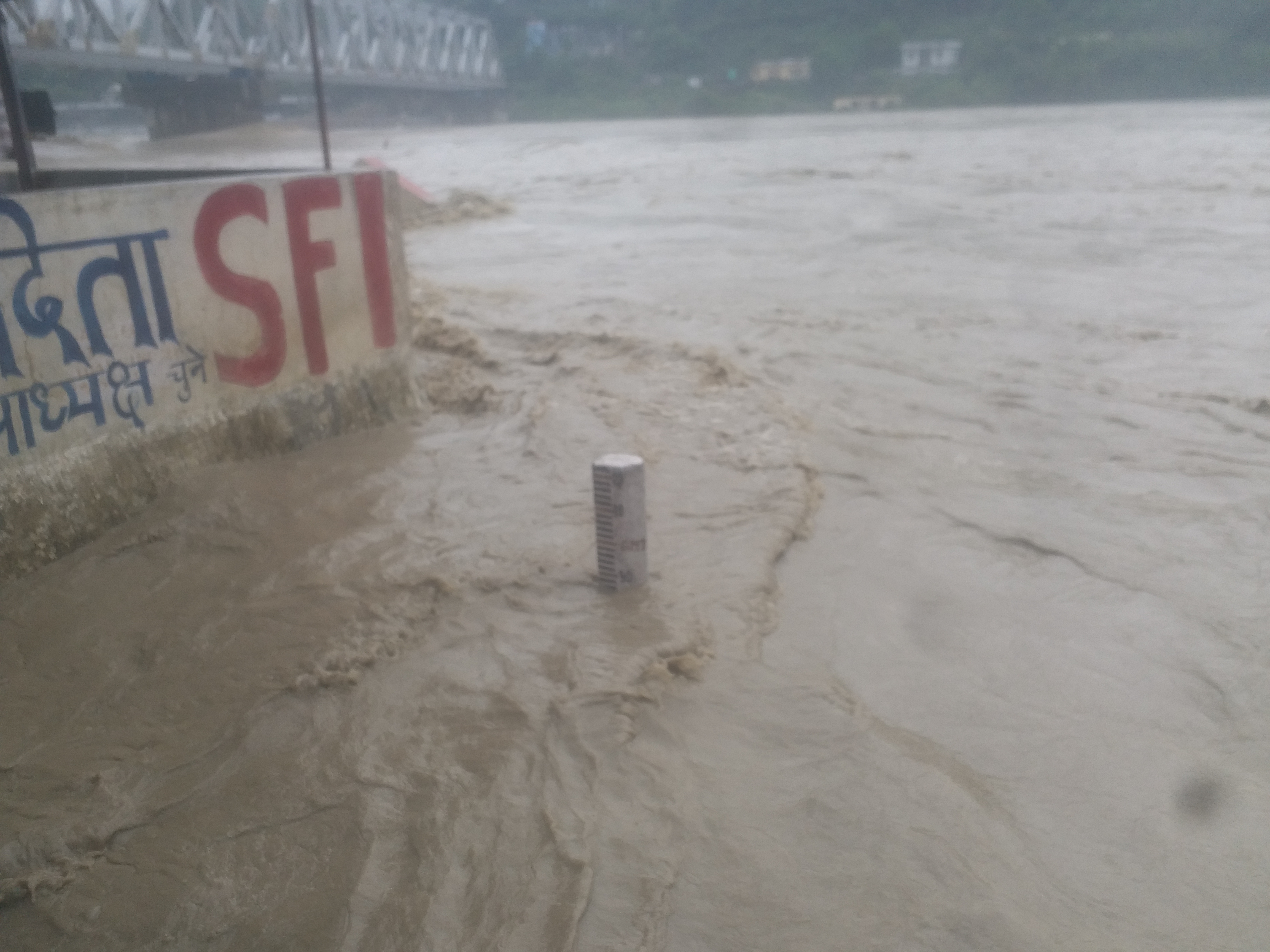 Alaknanda river increased