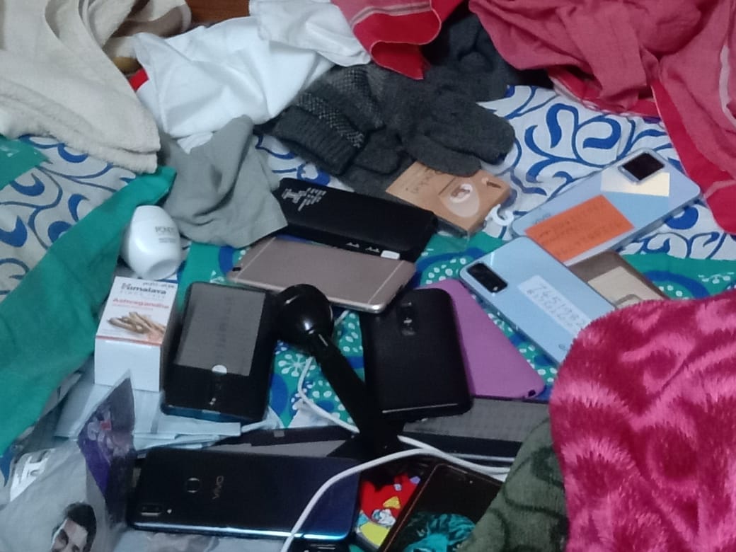 30 phones recovered from home