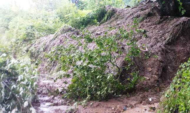 बारिश से बेरीनाग में तबाही का मंजर