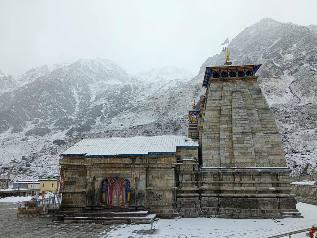 Snowfall in Kedarnath