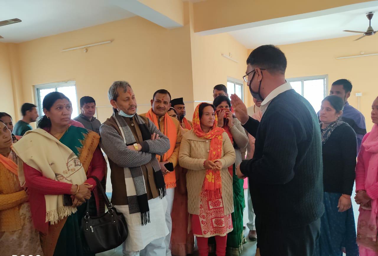 Garhwal MP Tirath Singh Rawat reached Kalimath
