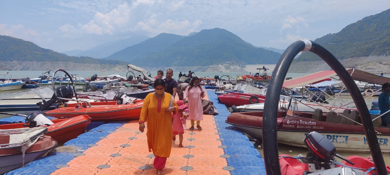 boating started in tehri lake