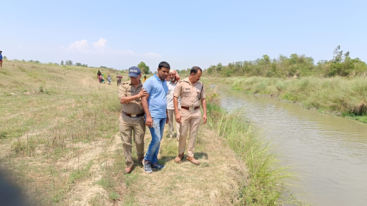 Baur river of Rampurakaji village in Udham Singh Nagar district