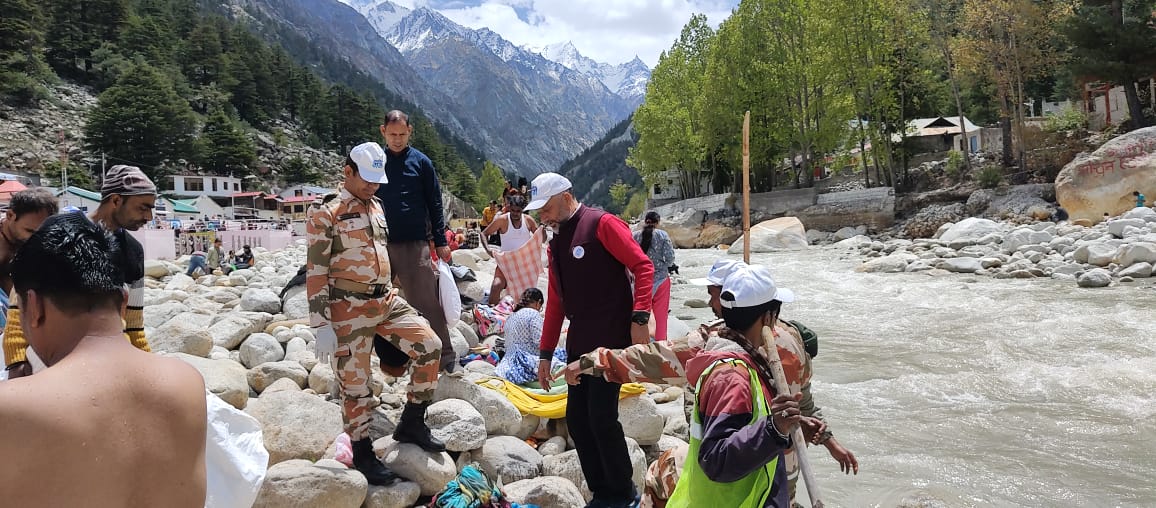 Cleanliness campaign in Gangotri