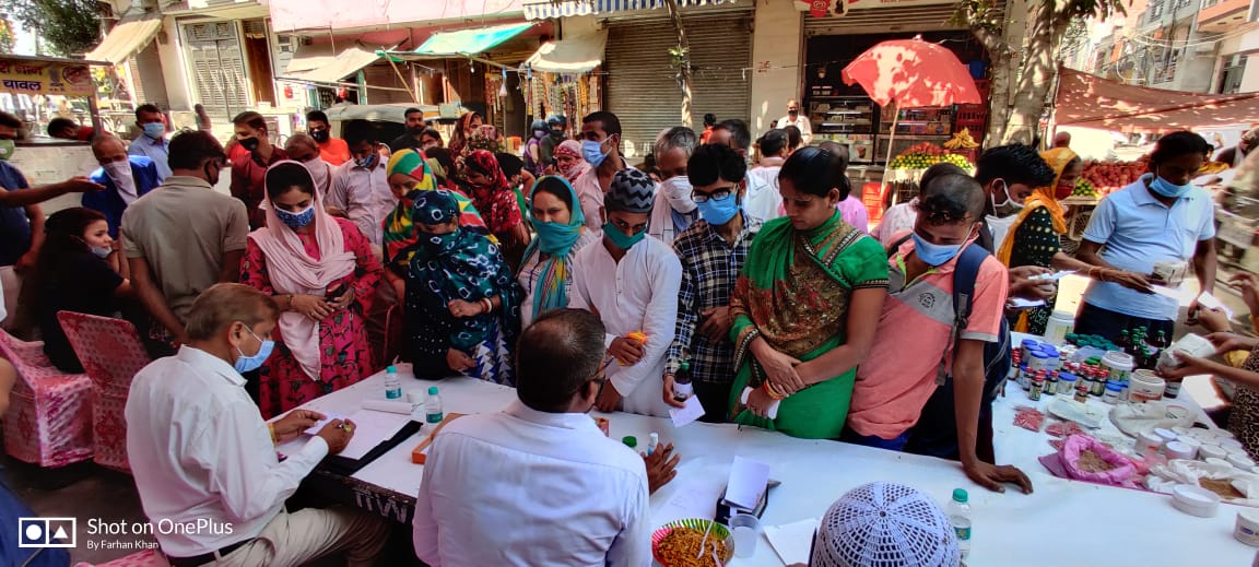 Unani medical camp organized at Usmanpur, Delhi