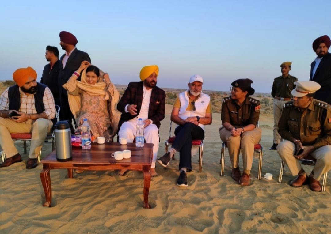 Union Minister Anurag Thakur in Jaisalmer