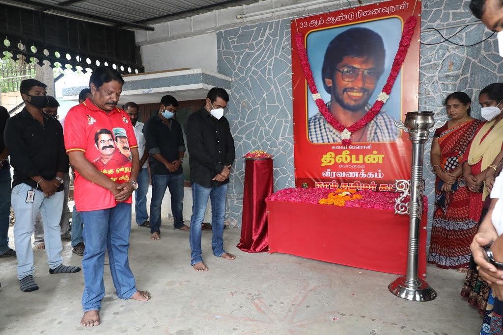 seeman  llte  ltte dilipan  ltte dilipan memorial day  naam tamilar ltte dilipan memorial