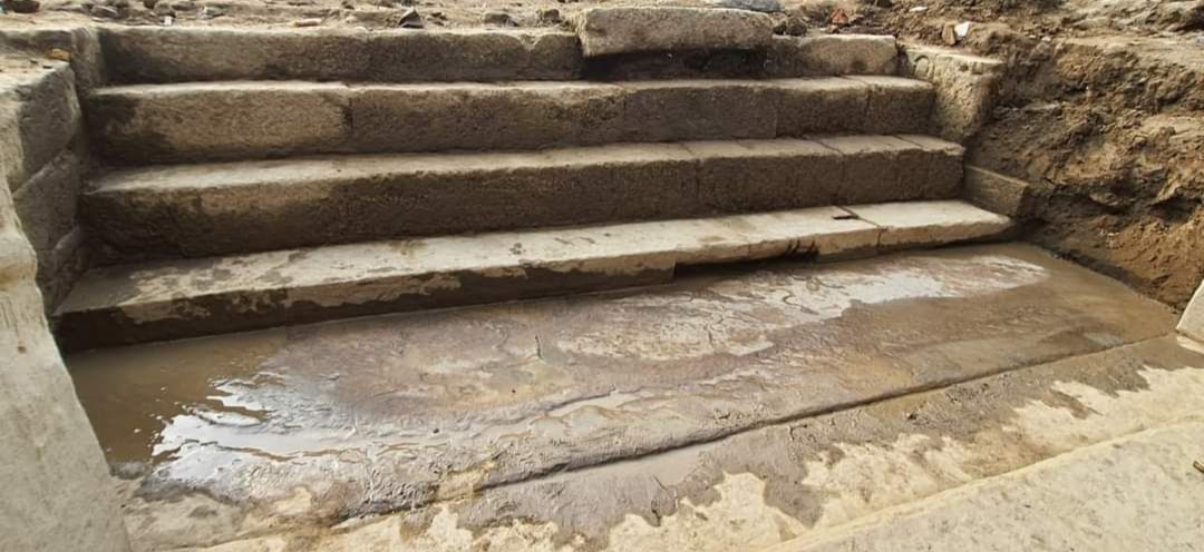 बिल्सढ़ की खुदाई में पांचवीं शताब्दी के मंदिर के अवशेष