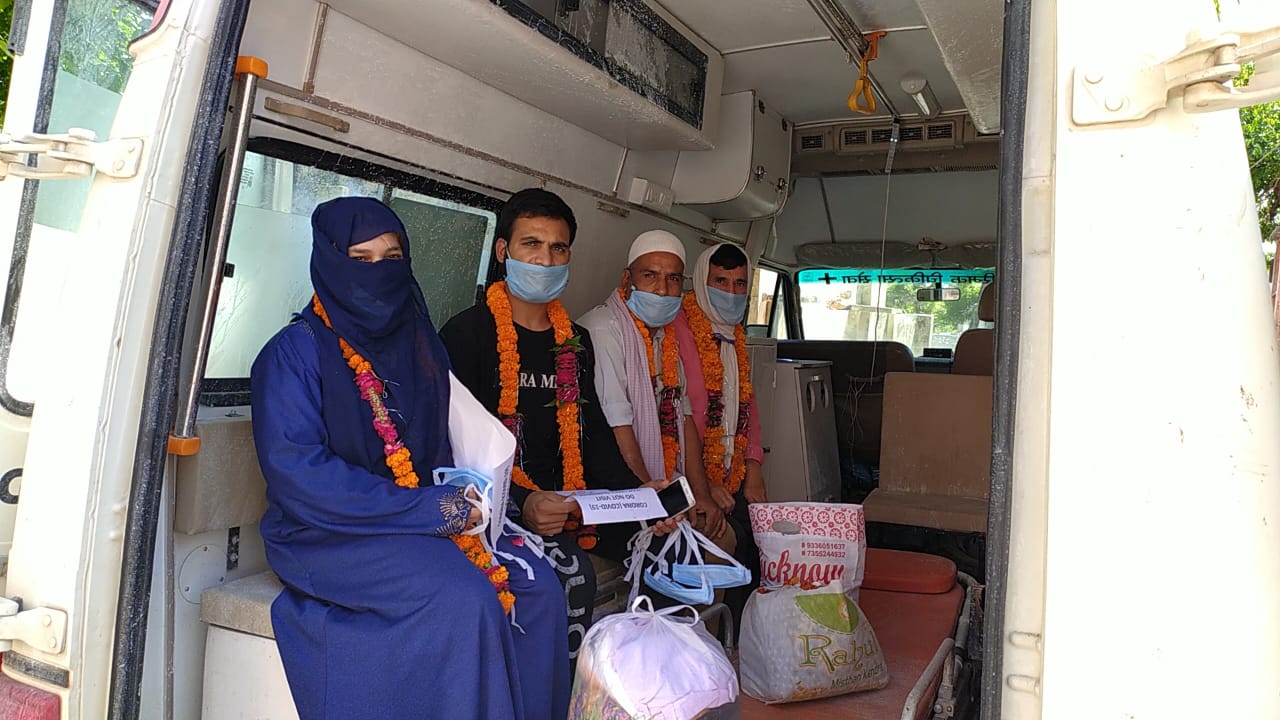 कोरोना संक्रमित मरीजों चार मरीजों को किया गए डिस्चार्ज