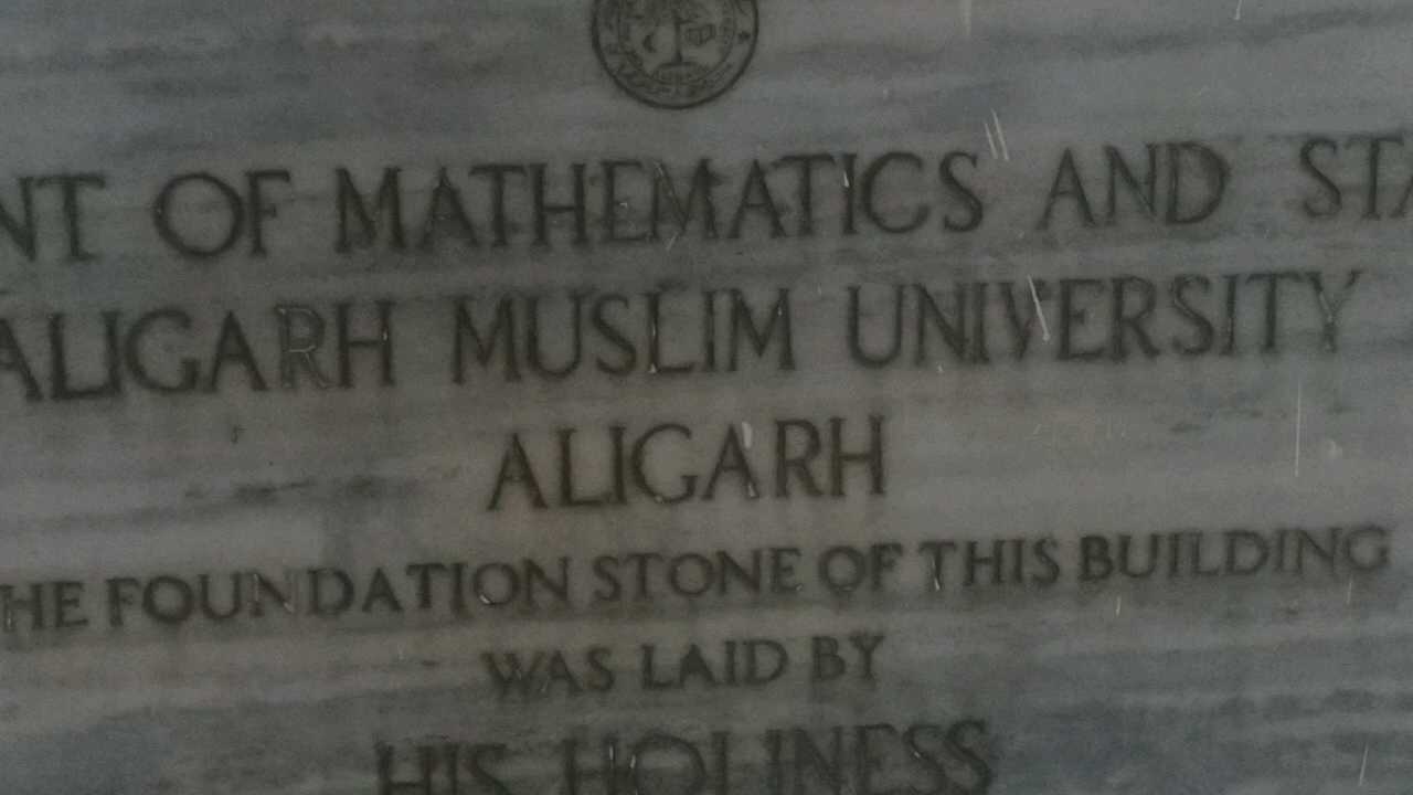 amu mathematics department seminar library is unique