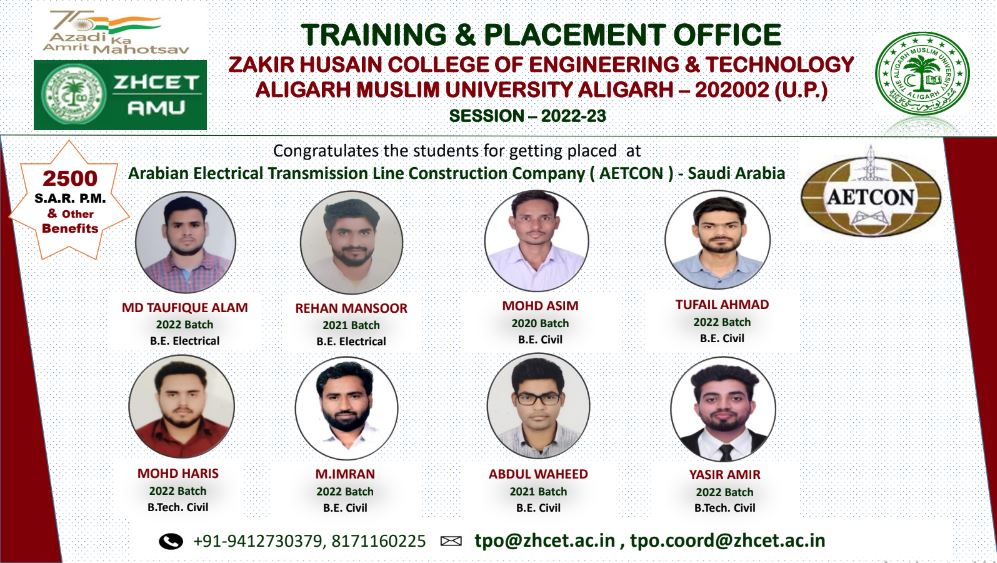 AMU Students Placement