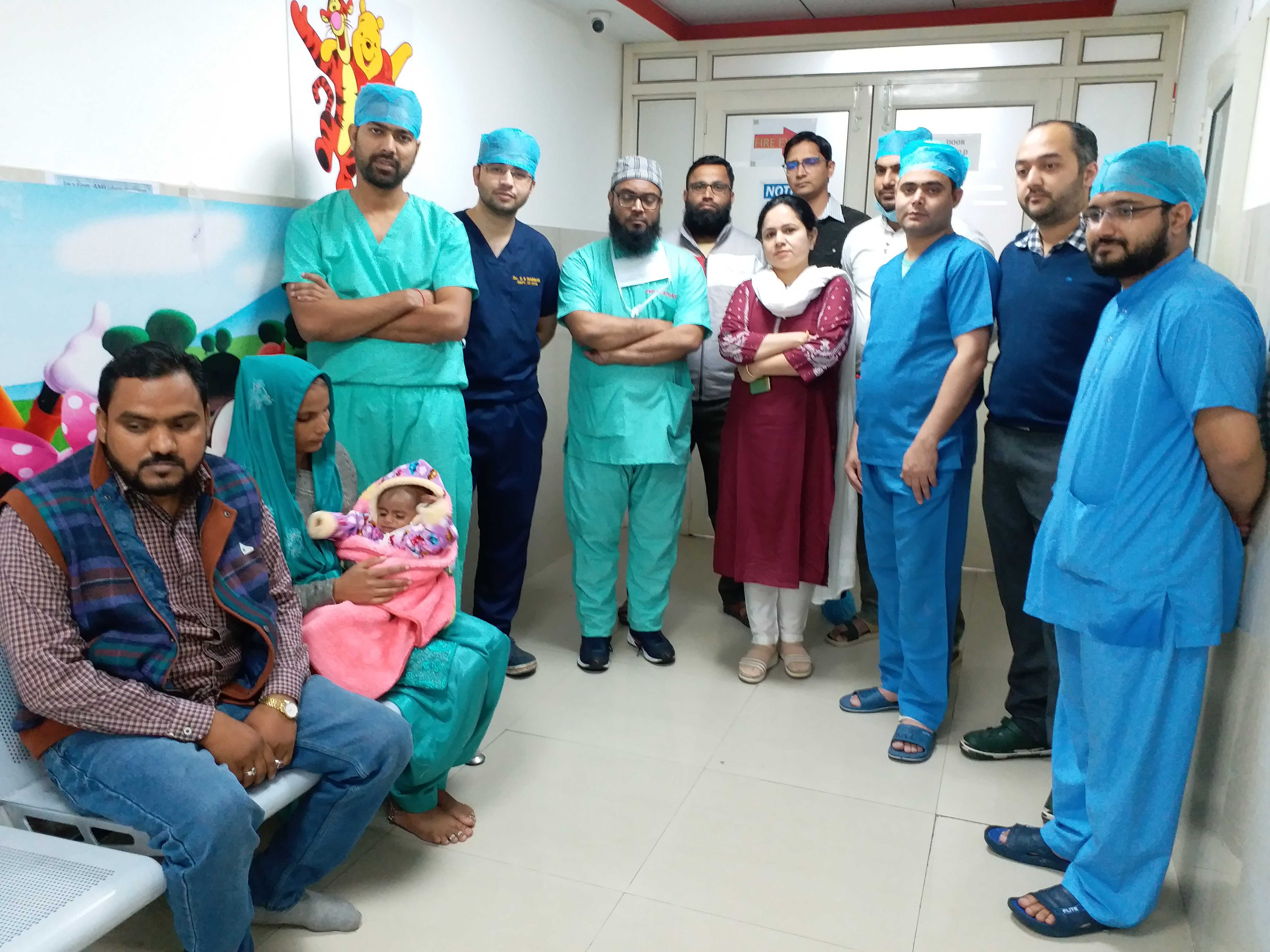 Extraordinary surgery gave the baby new life