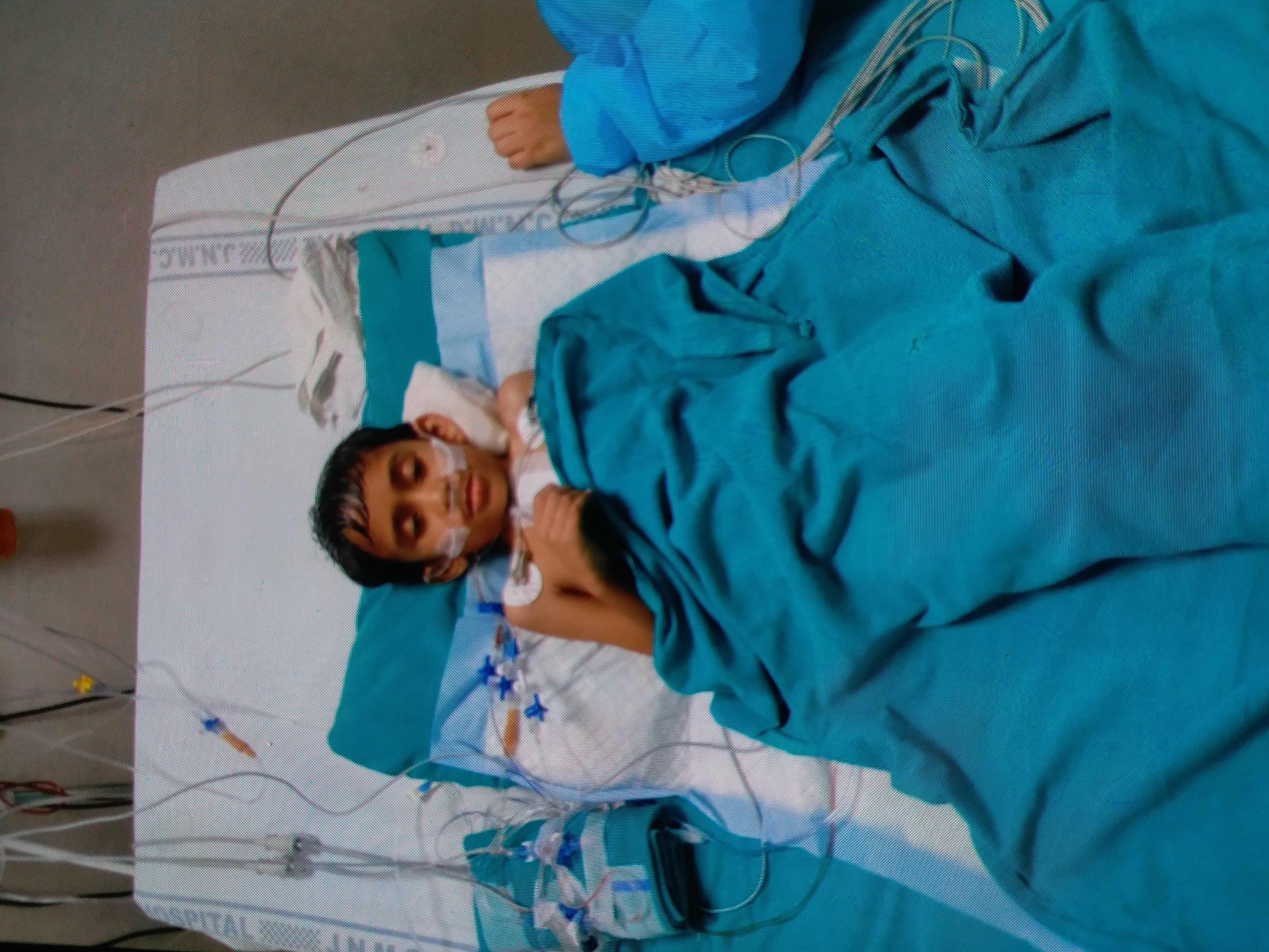 Successful heart operation of four year old child