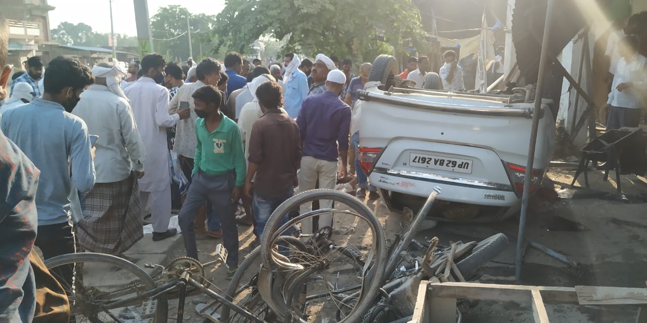 road accident in azamgarh