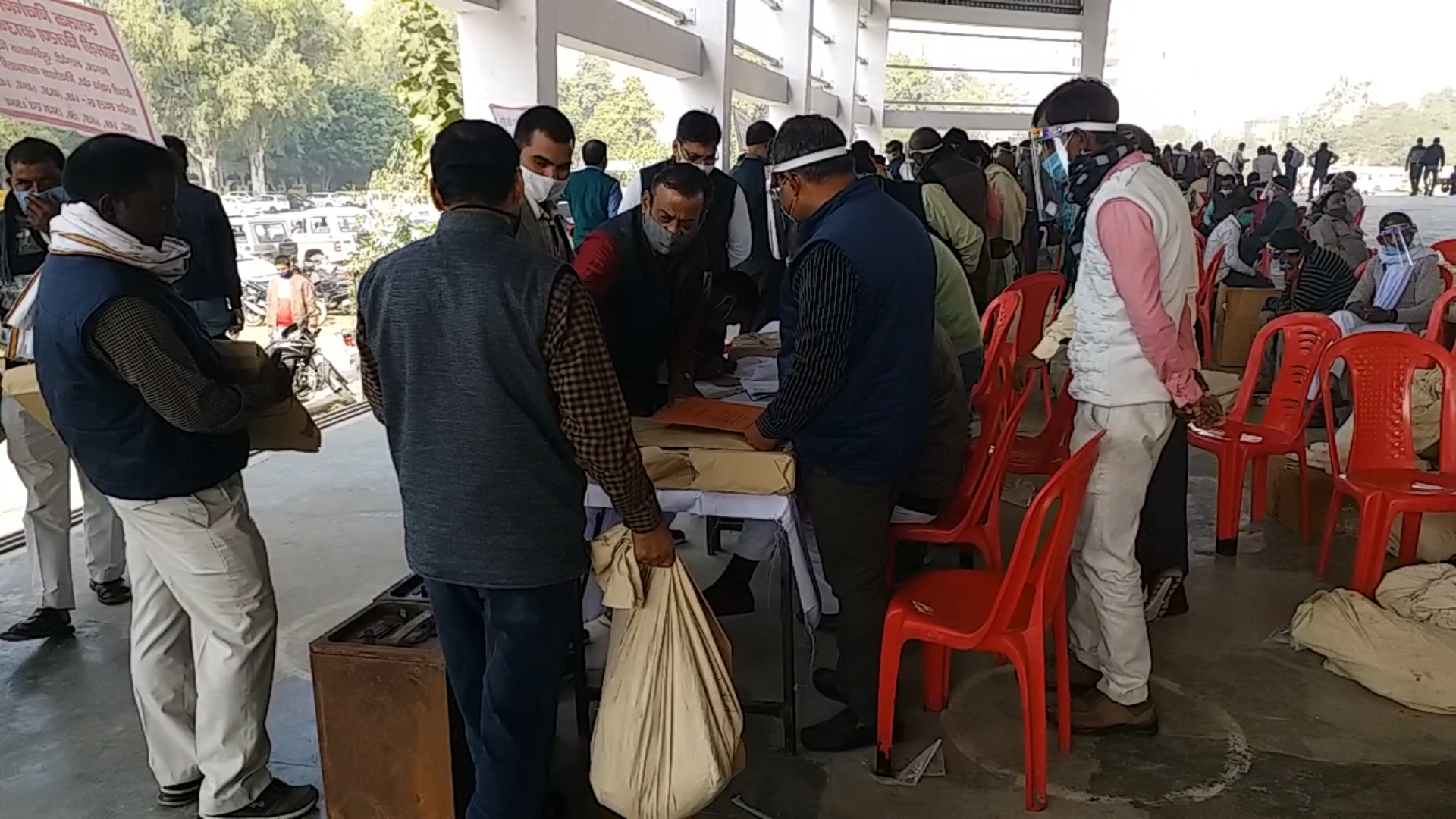 mlc elections in up 2020: voting at 49 centers in barabanki uttar pradesh