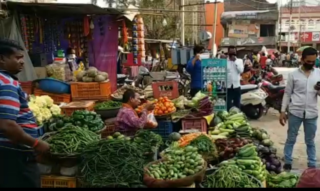 selling vegetables at higher prices in bhadhi