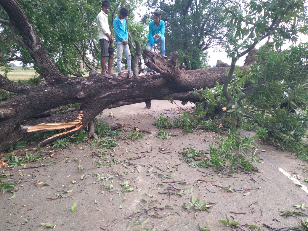 two people died due to lightning in chandauli