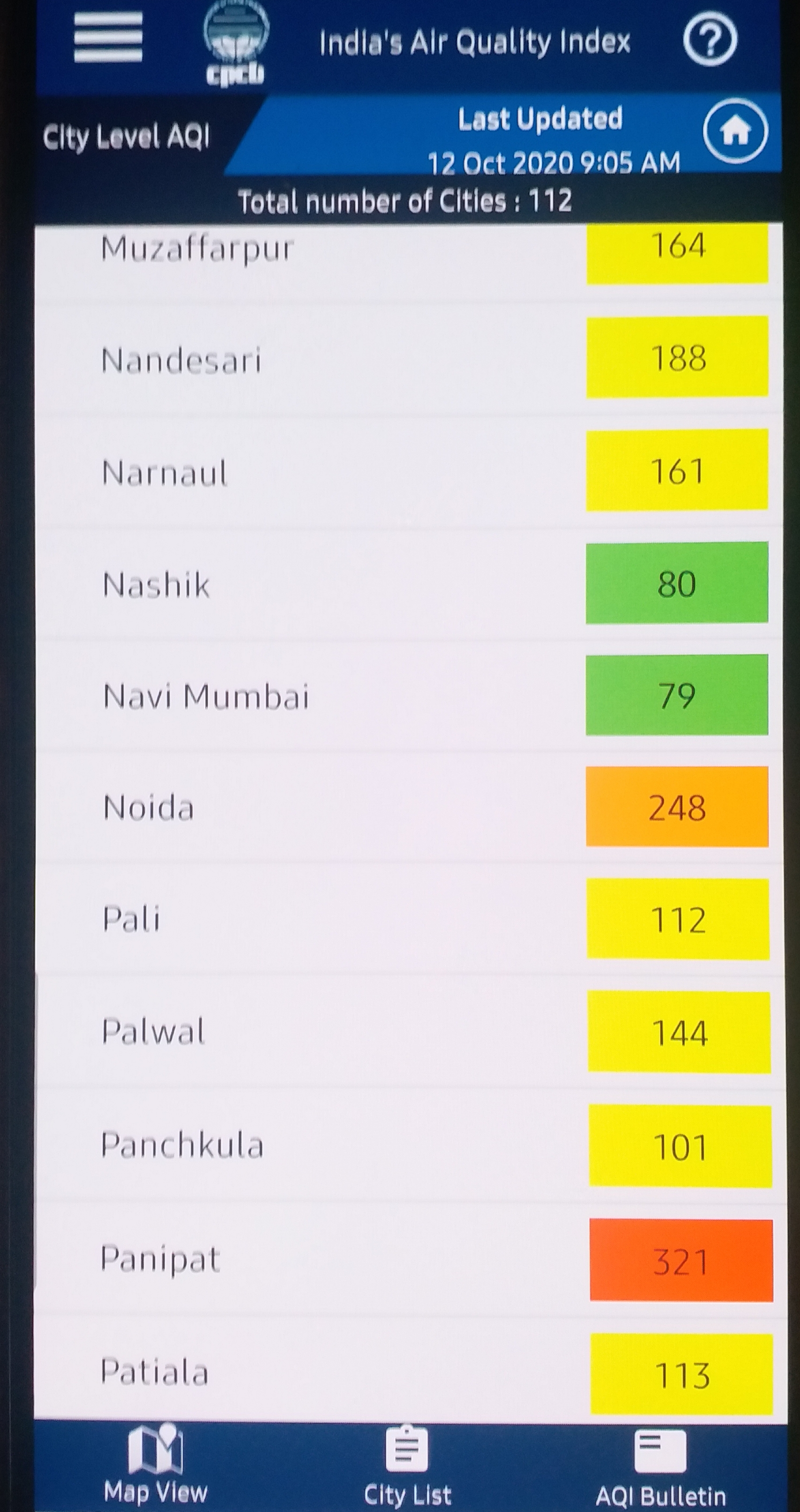 AQI level of Gautam Buddha Nagar has been recorded in worrying conditions