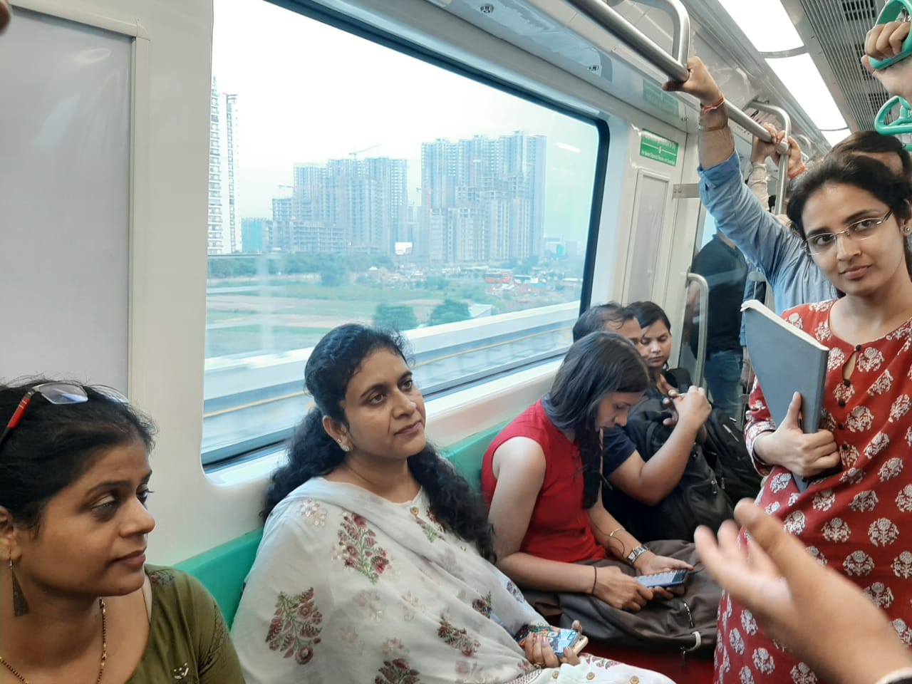 nmrc Md ritu maheshwari visited aqua line metro