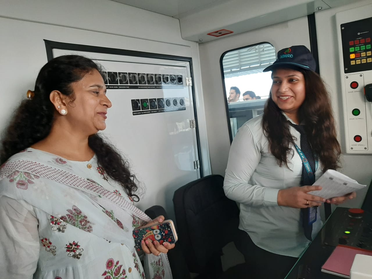 nmrc Md ritu maheshwari visited aqua line metro