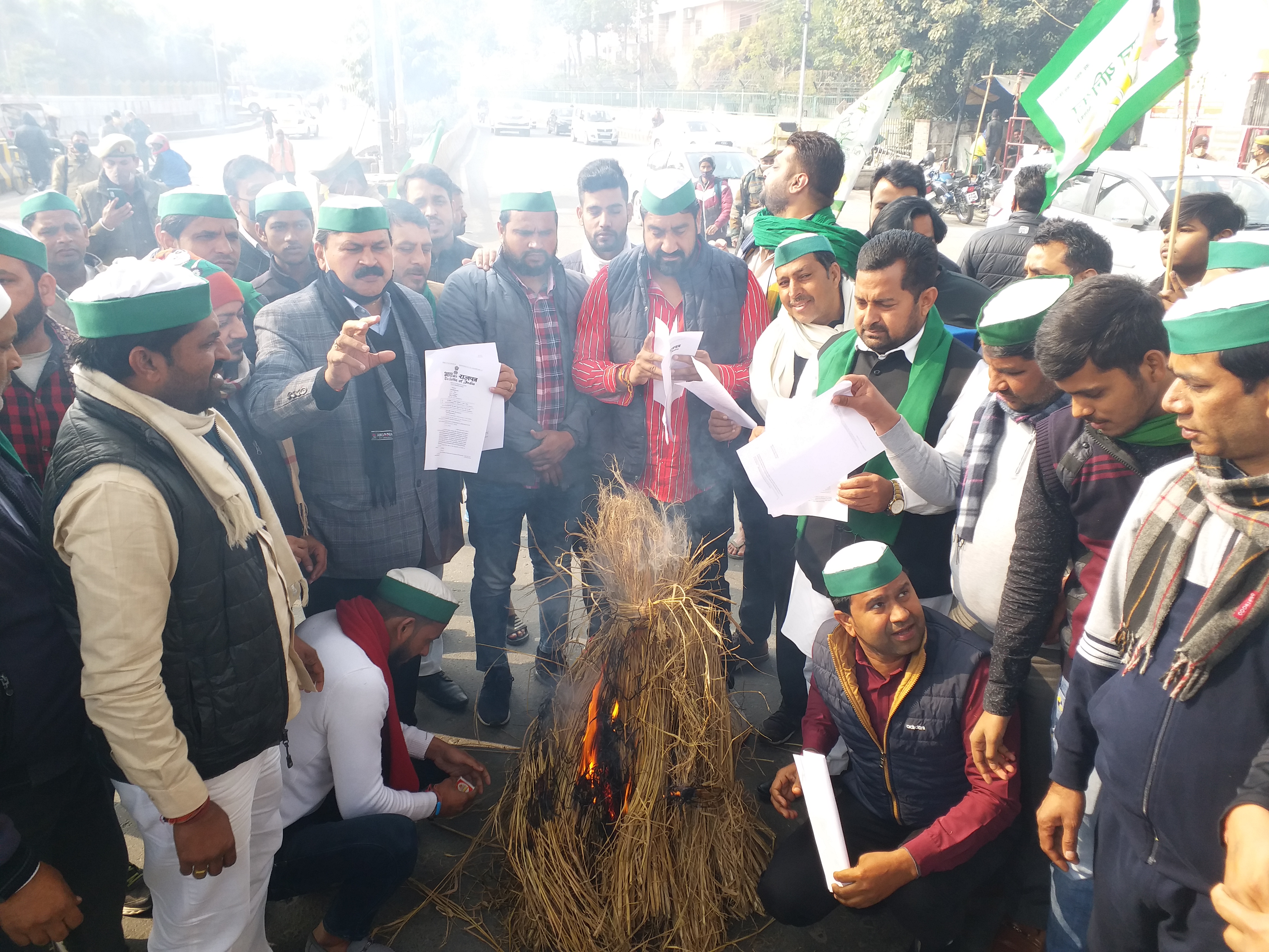 Protest of Indian Farmers Union Tikait