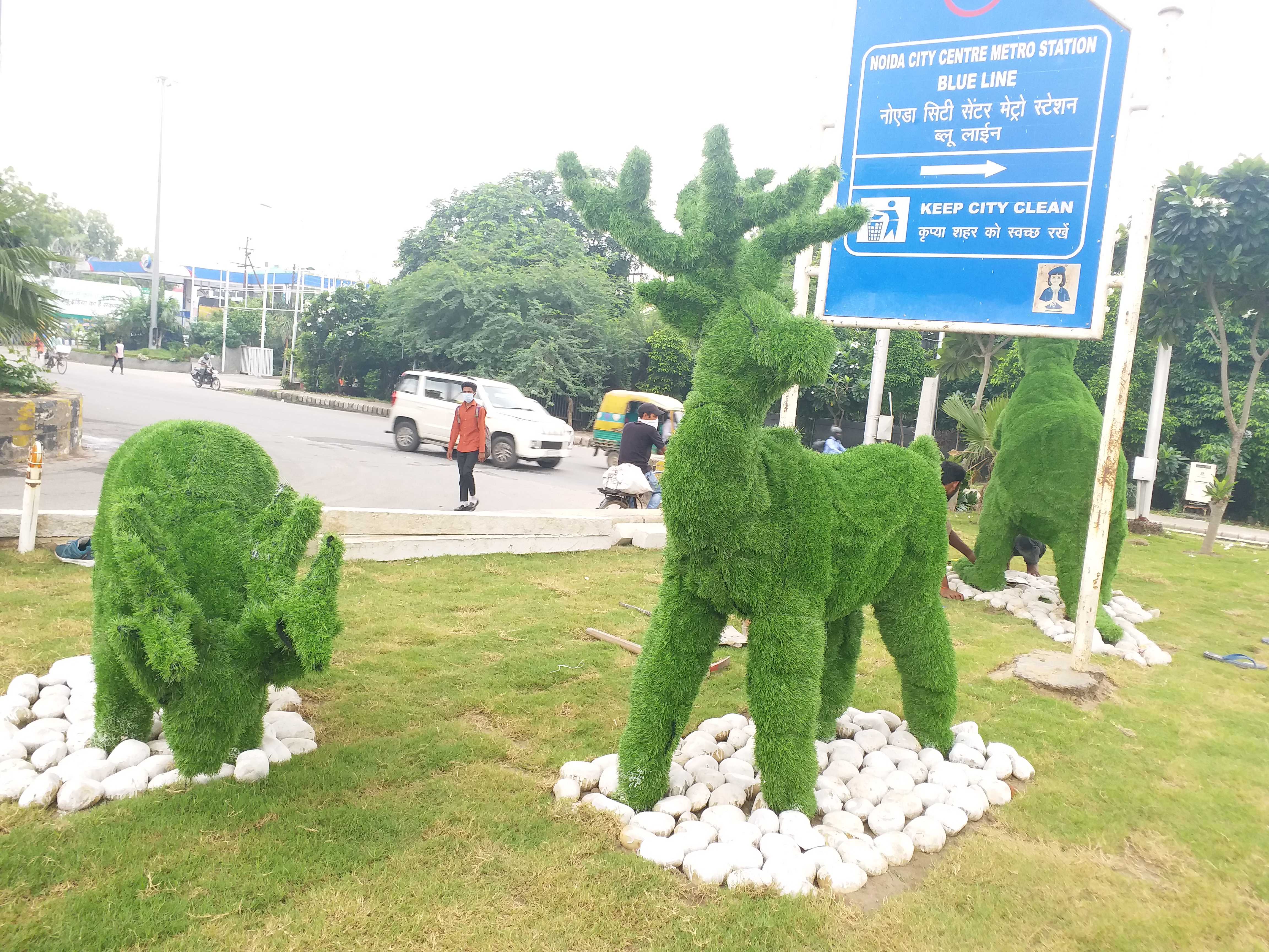 noida authority beautification stoty