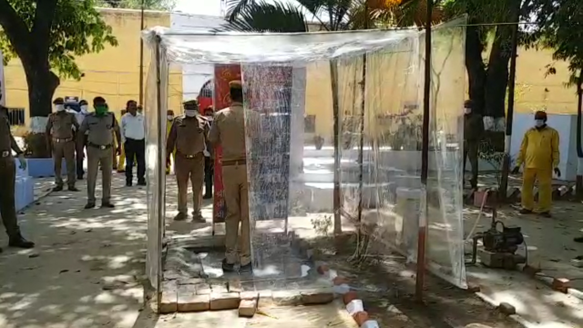 sanitization chamber prepared in hardoi district prison