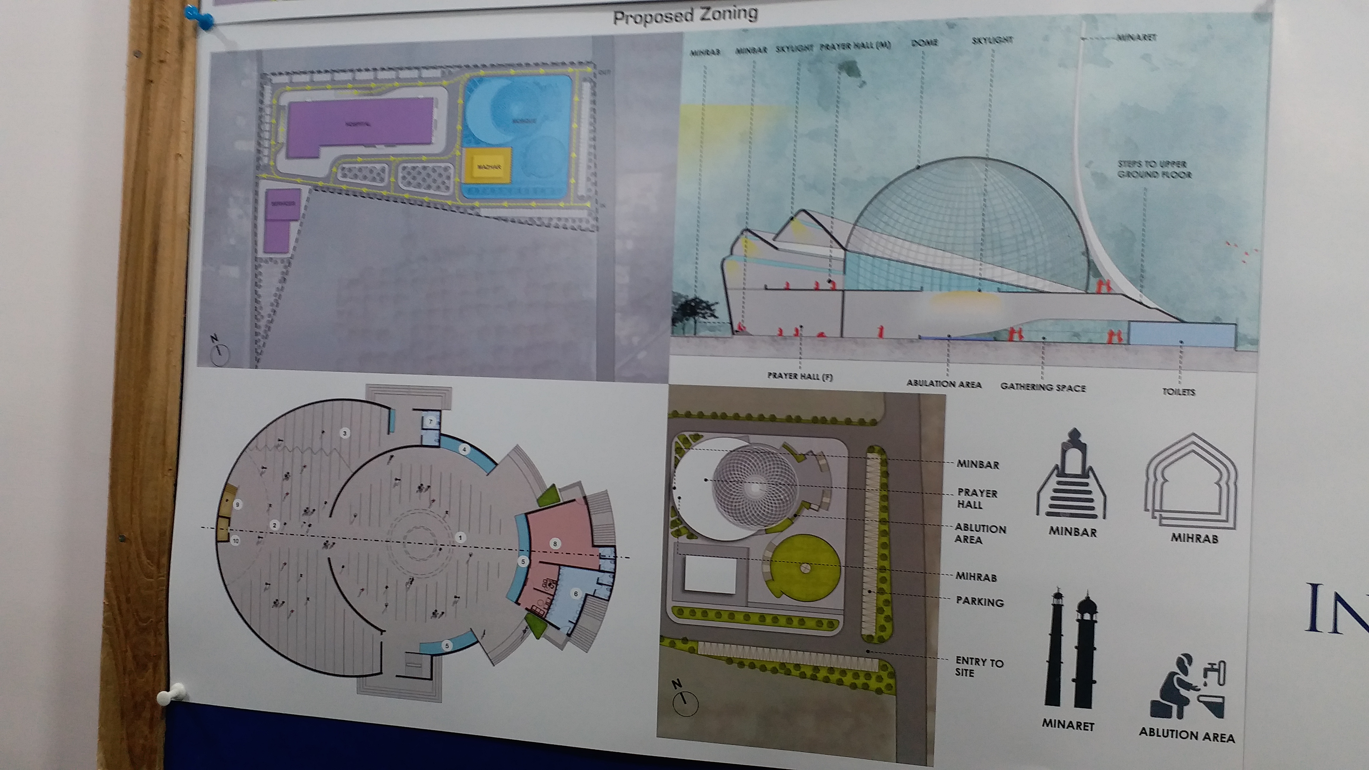 Proposed sketch of mosque