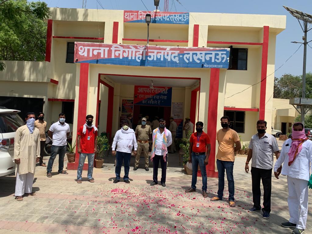 सपा के विधायक ने पुलिस अफसरों का किया धन्यवाद