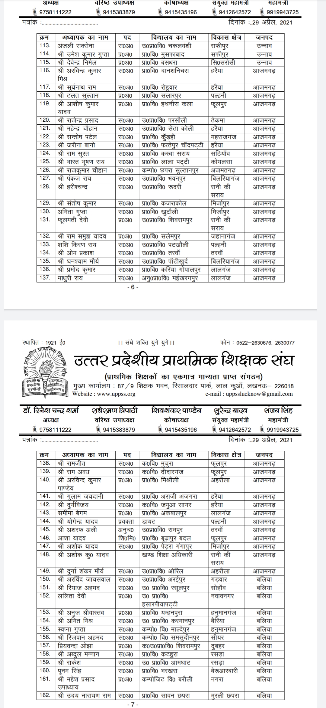 शिक्षक संघ का दावा, पंचायत चुनाव में ड्यूटी के दौरान 706 शिक्षकों ने गंवाई जान