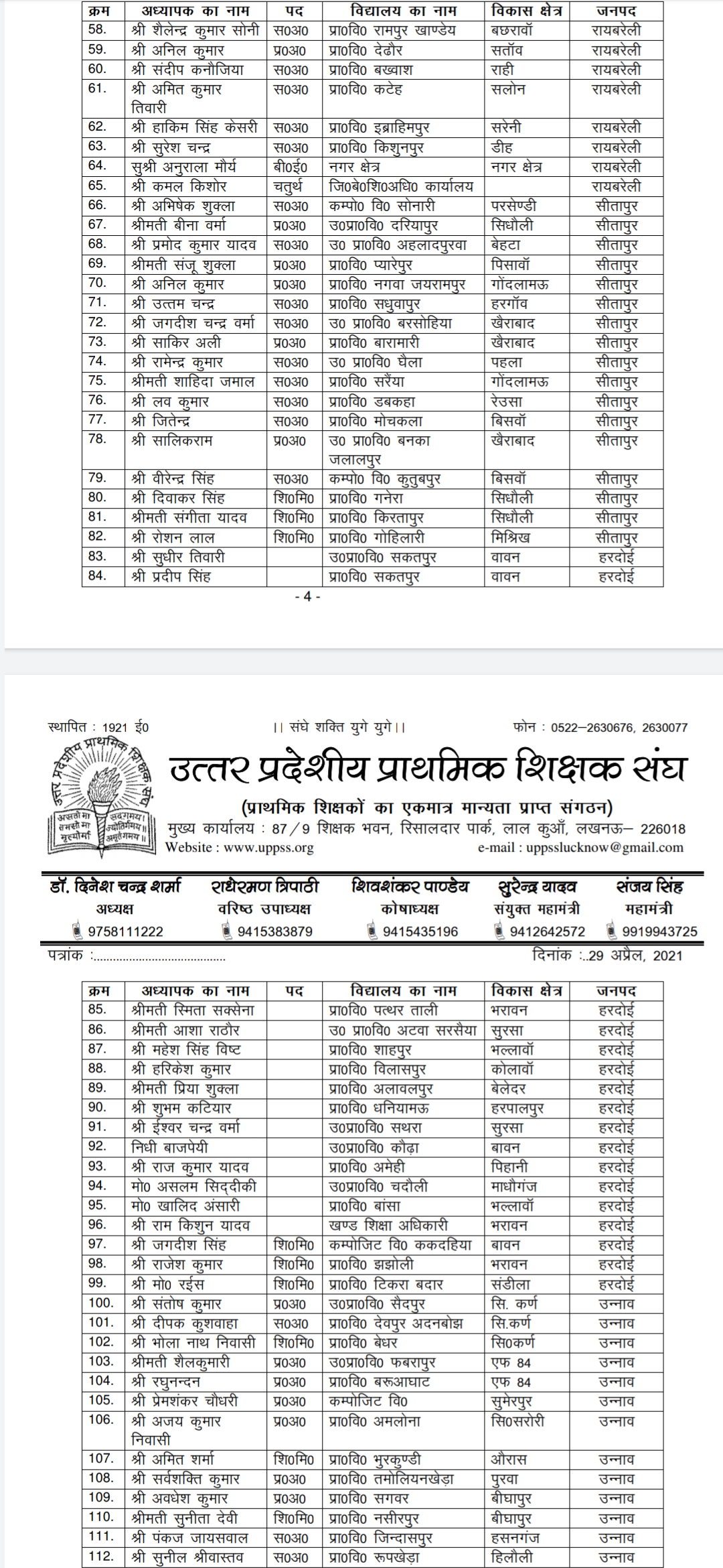 शिक्षक संघ का दावा, पंचायत चुनाव में ड्यूटी के दौरान 706 शिक्षकों ने गंवाई जान