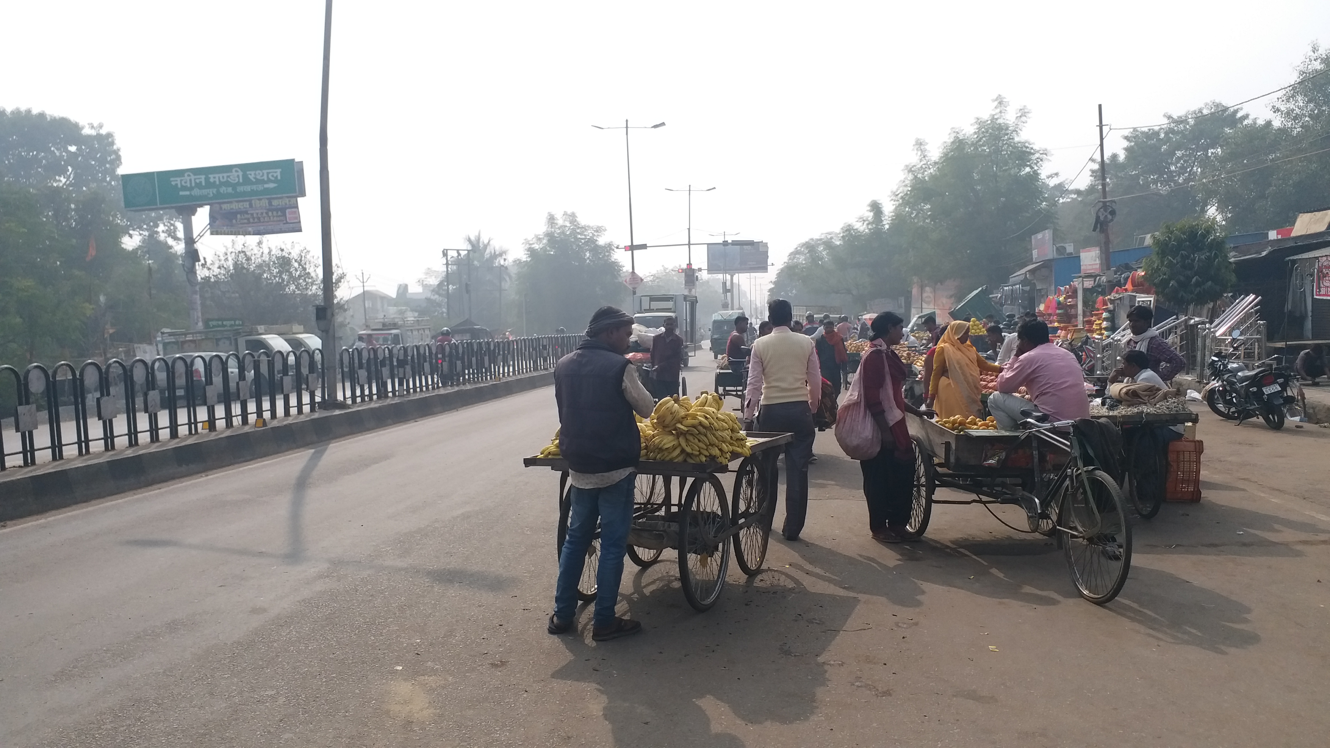 सड़कों पर लग रहे ठेले तो क्यों न हो राहगीरों को दिक्कत