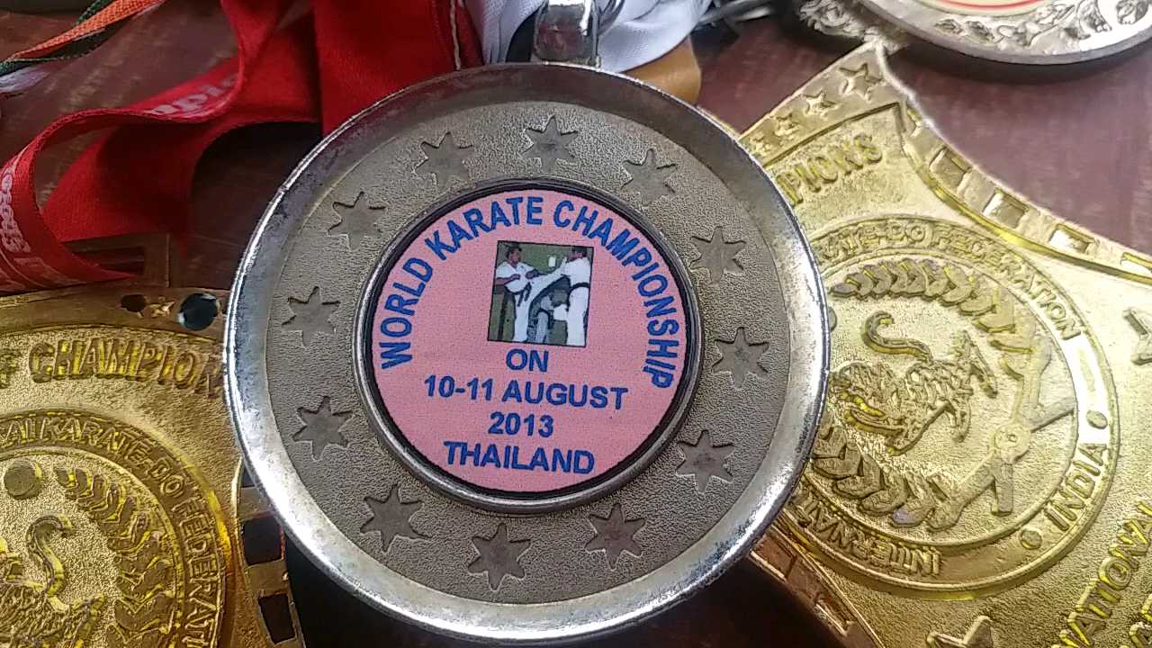 world karate champion medal
