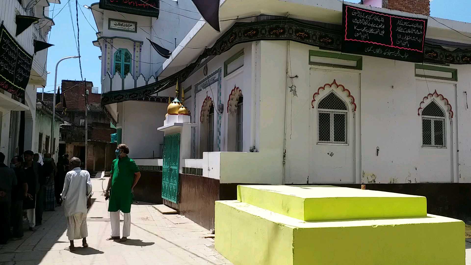 strict police surveillance in view of muharram in mau uttar pradesh