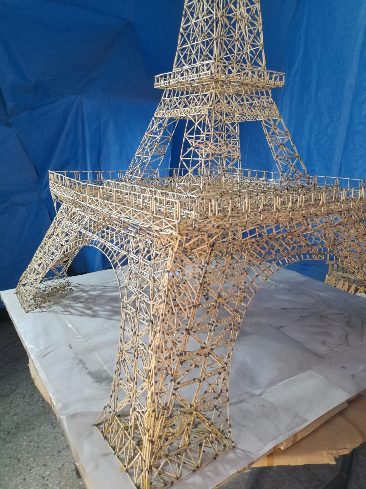 matchstick eiffel tower