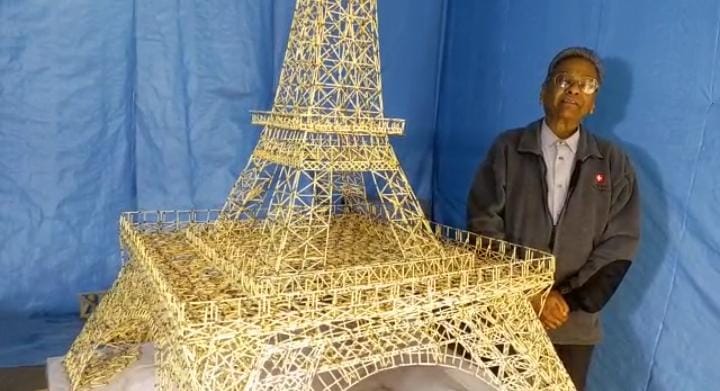 matchstick eiffel tower