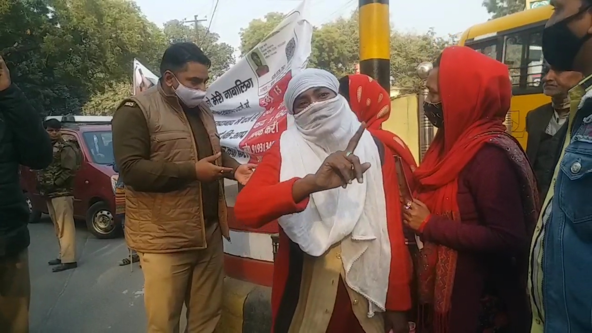 Mother Protest for Daughter