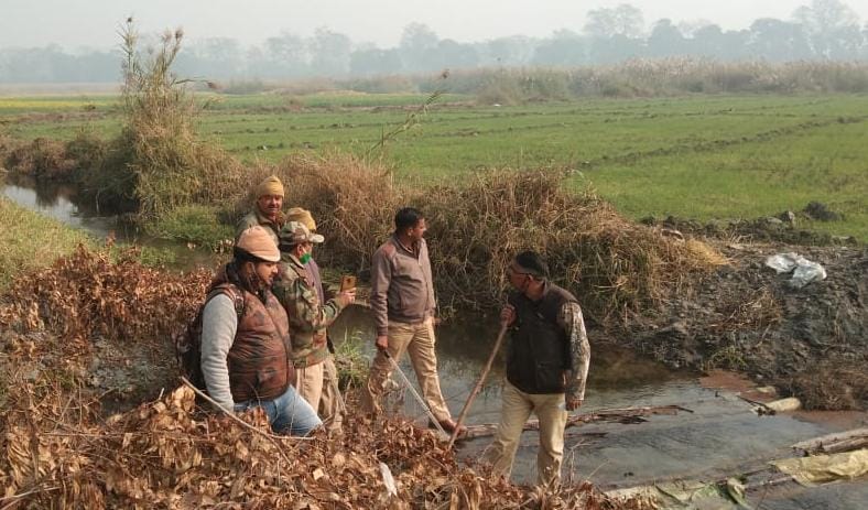 वन विभाग की टीम.