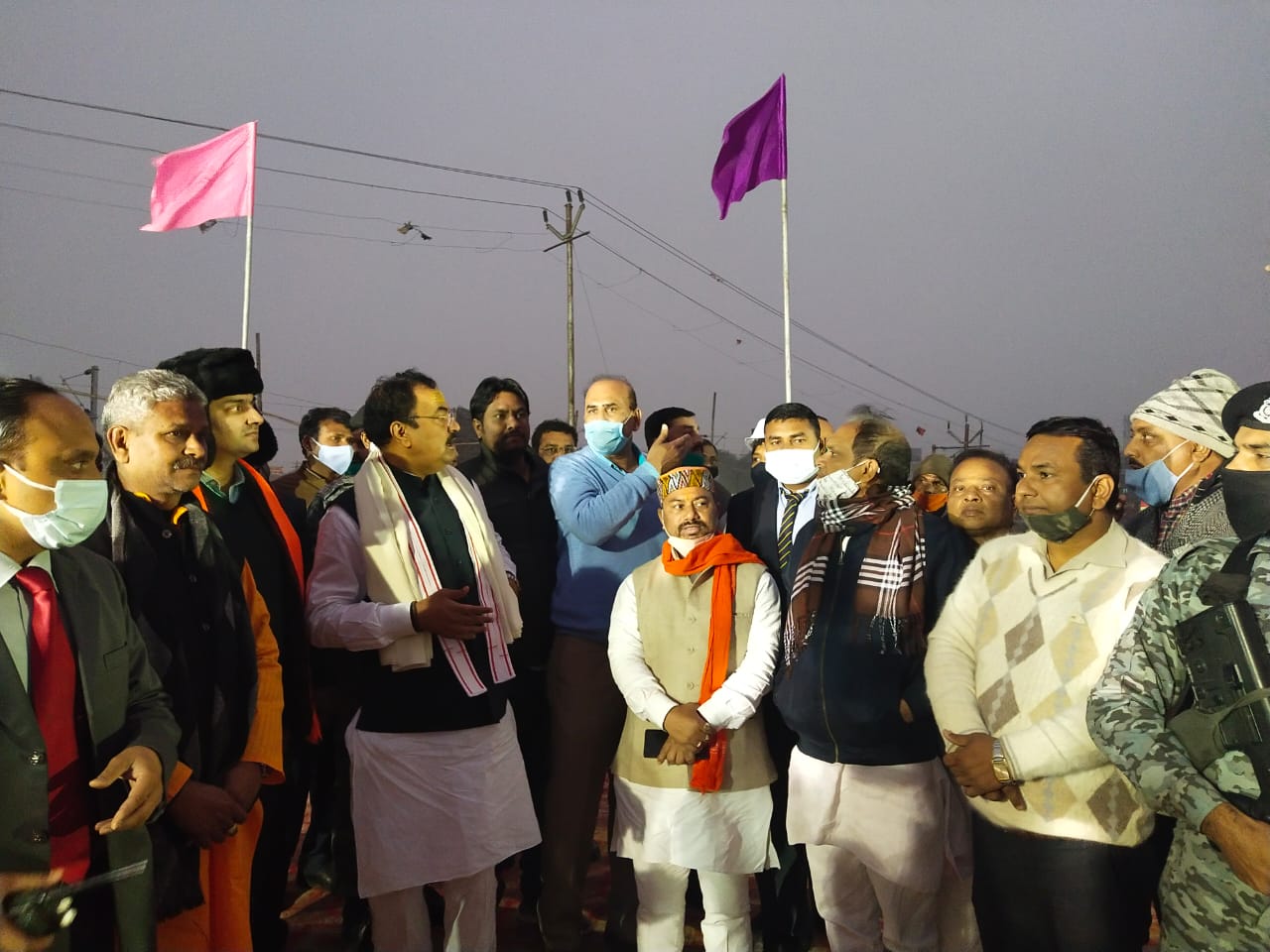 keshav prasad maurya reached prayagraj