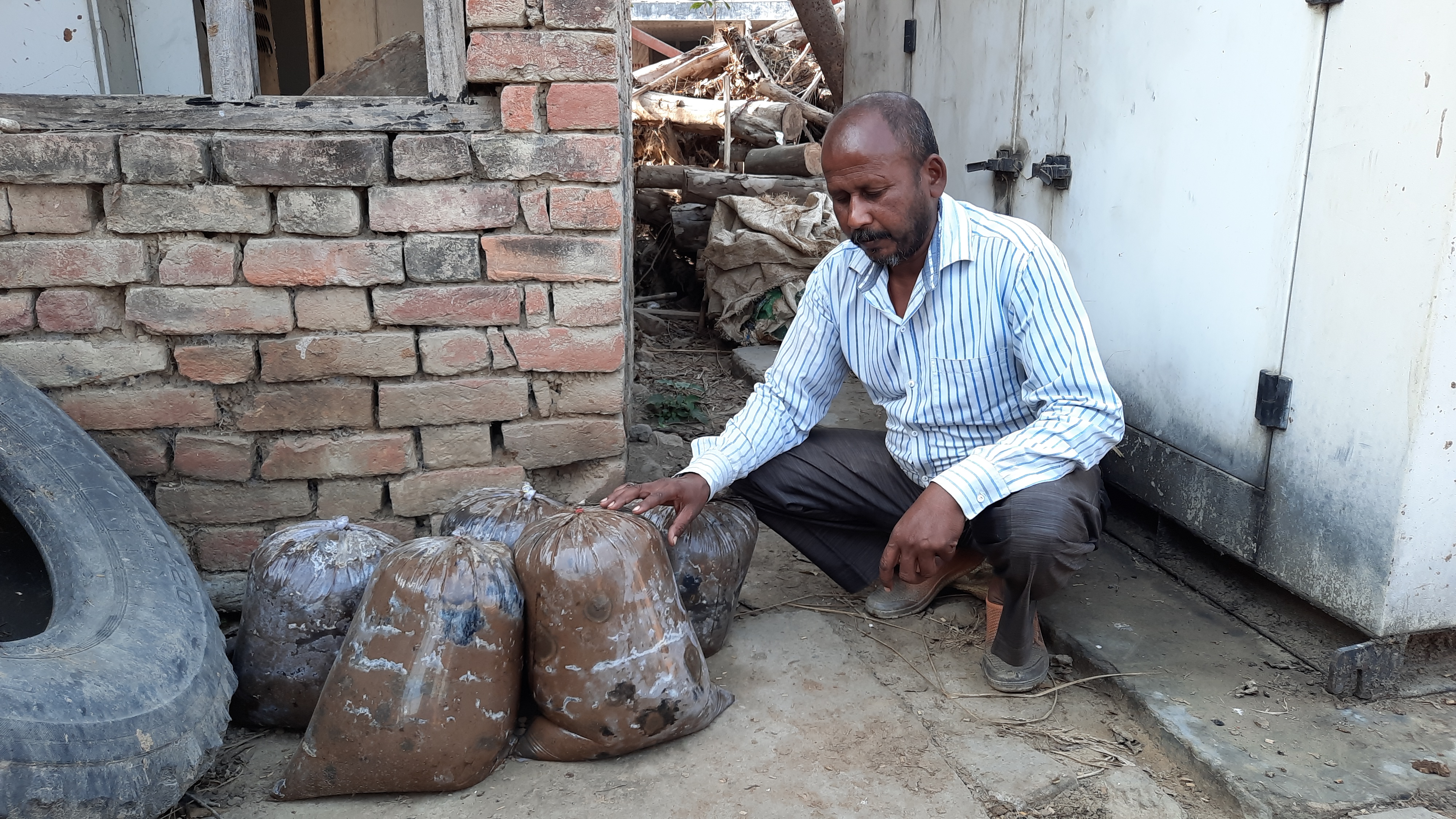 गोबर और गोमूत्र का करते हैं उपयोग.