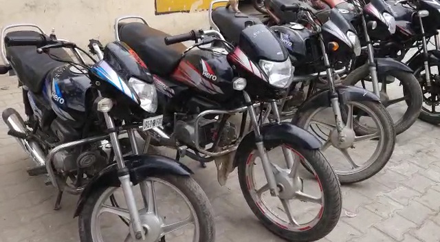 5 चोरी की मोटरसाइकिल बरामद