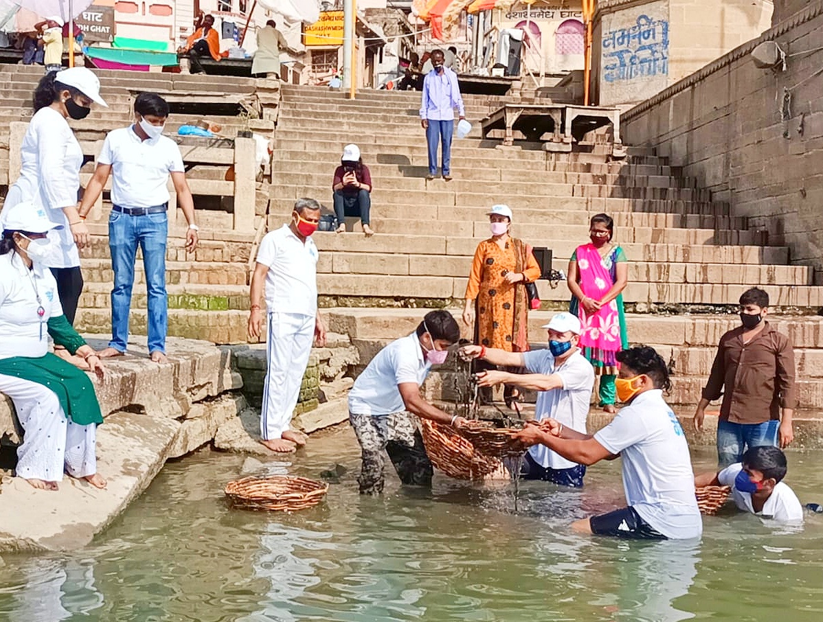 प्रदूषण मुक्त विश्व के लिए काशी से हुआ शंखनाद