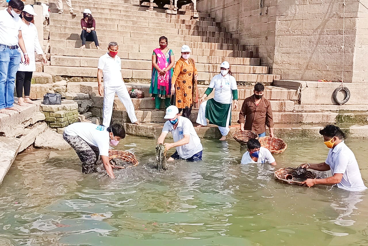 प्रदूषण मुक्त विश्व के लिए काशी से हुआ शंखनाद